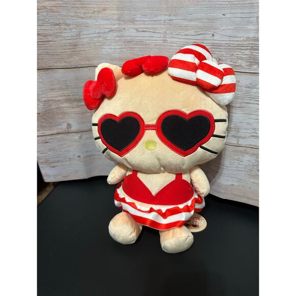 Sanrio Hello Kitty Suntan Tropical 9” Plush Tan - Picture 1 of 6